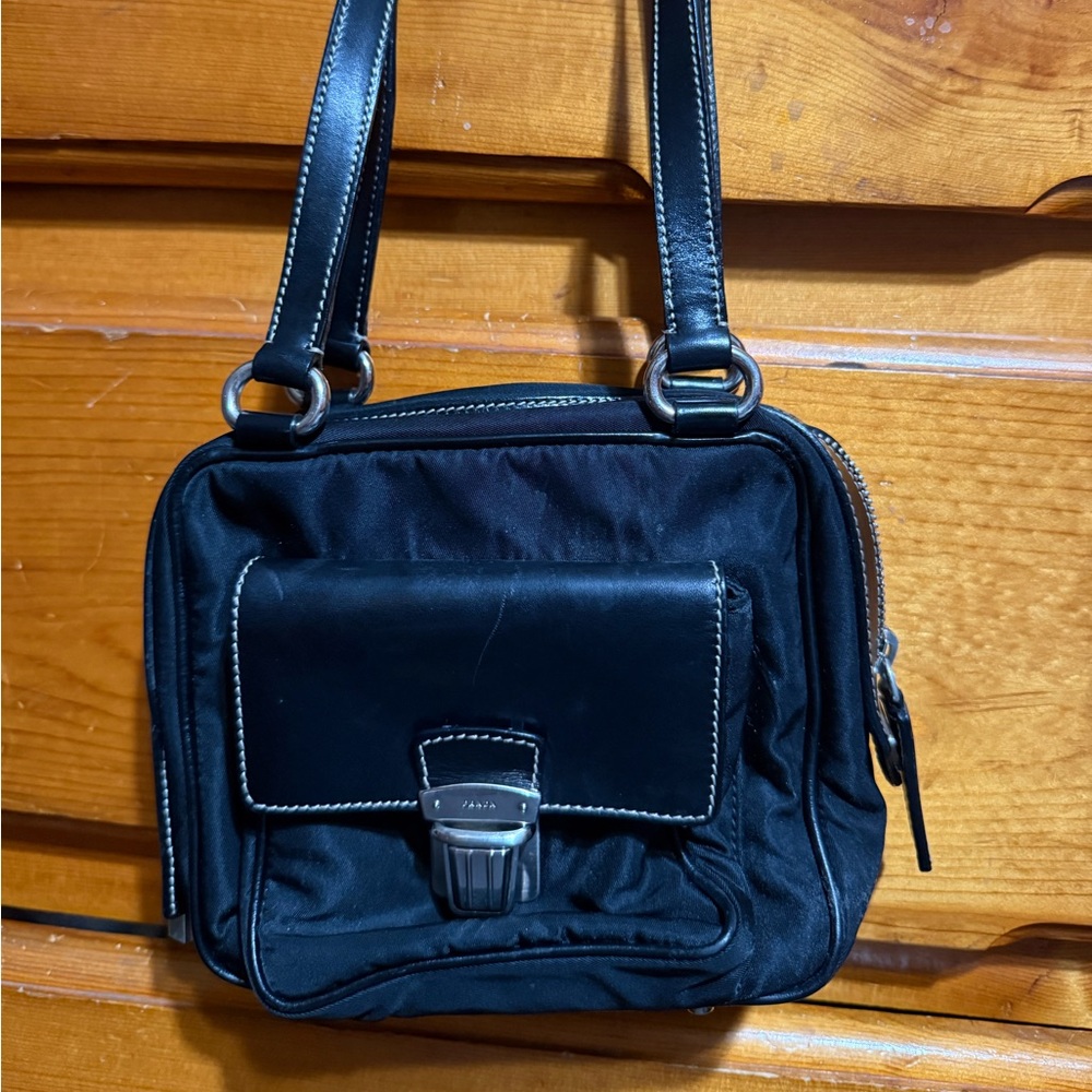 Black Prada Shoulder Bag